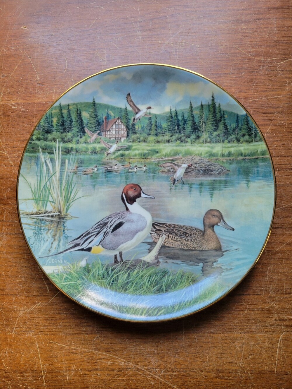 The Wildlife Society Knowles Bart Jerner Game Bird Plate The Pintail COA VCHAH